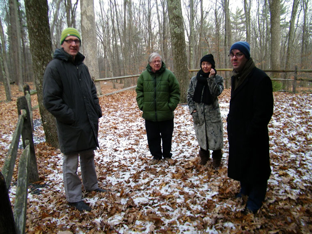 The Open Space in Woodstock, 2010. (From L to R, Russell Richardson, Ben Boretz, Dorota Czerner, Dean Rosenthal.) Photo by Karin Rosenthal.