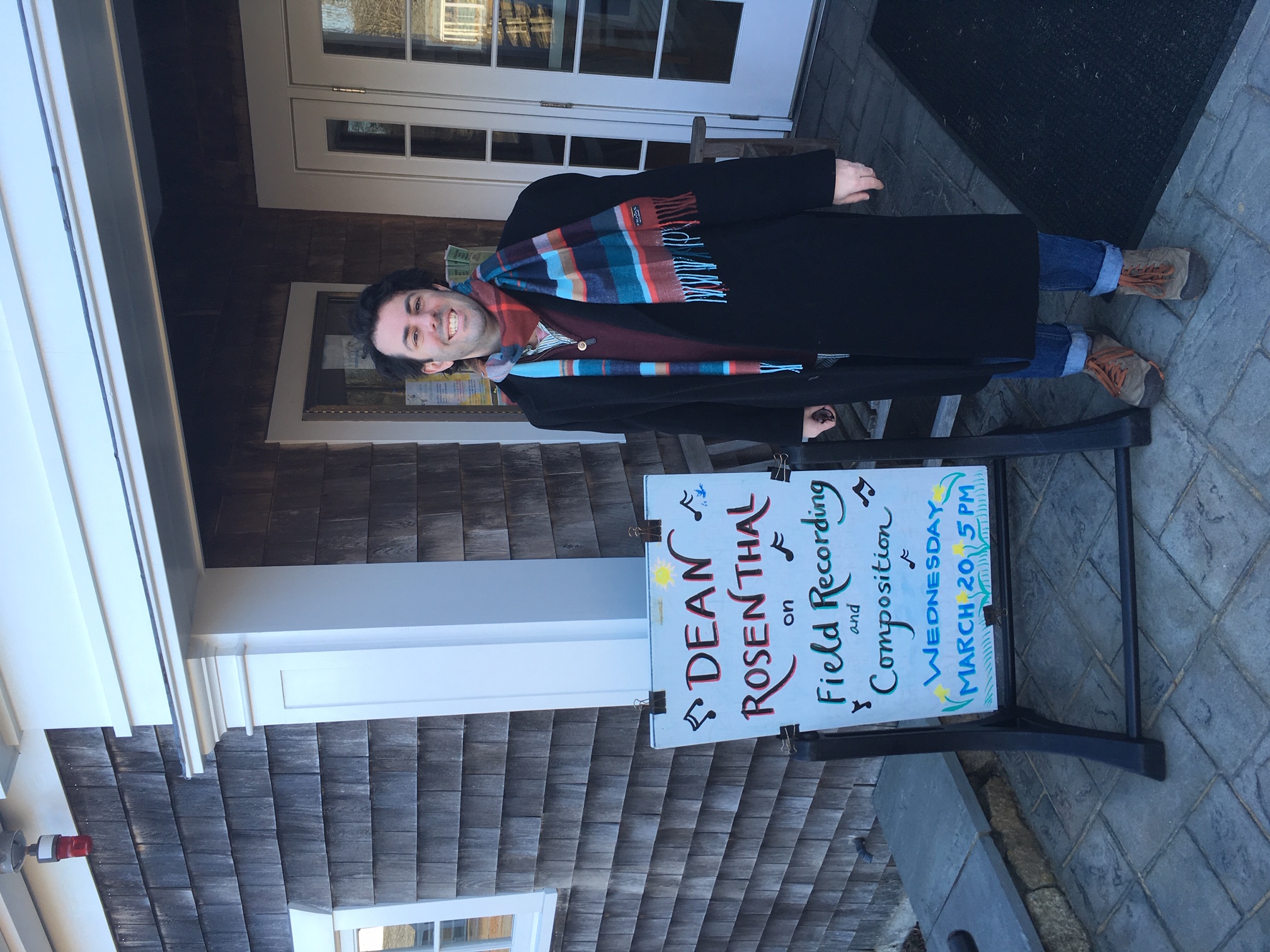 Dean Rosenthal at Chilmark Library, Martha's Vineyard.